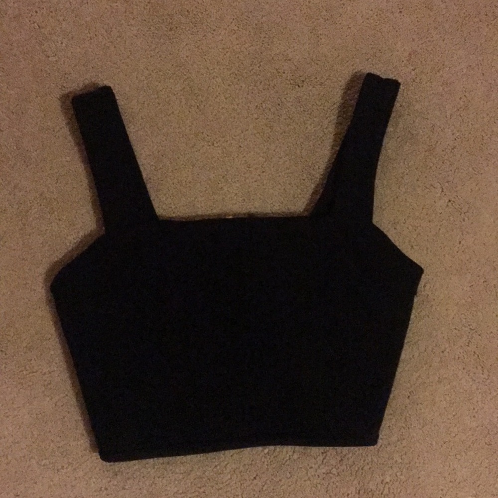 Black crop top